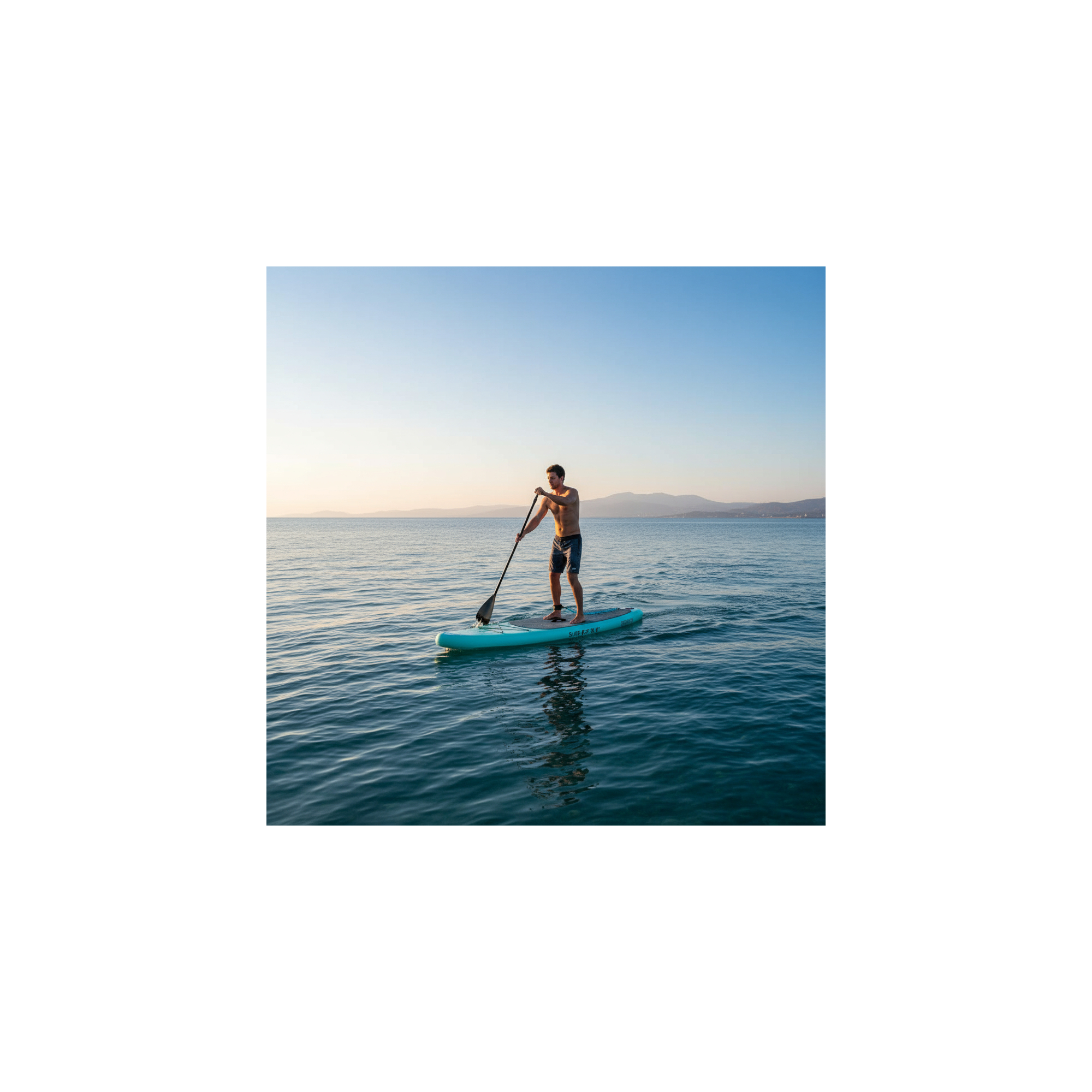 Paddle gonflable - Surftrip - En dropstitch - Avec sac de transport - Dimensions : 335 x 76 x 15 cm