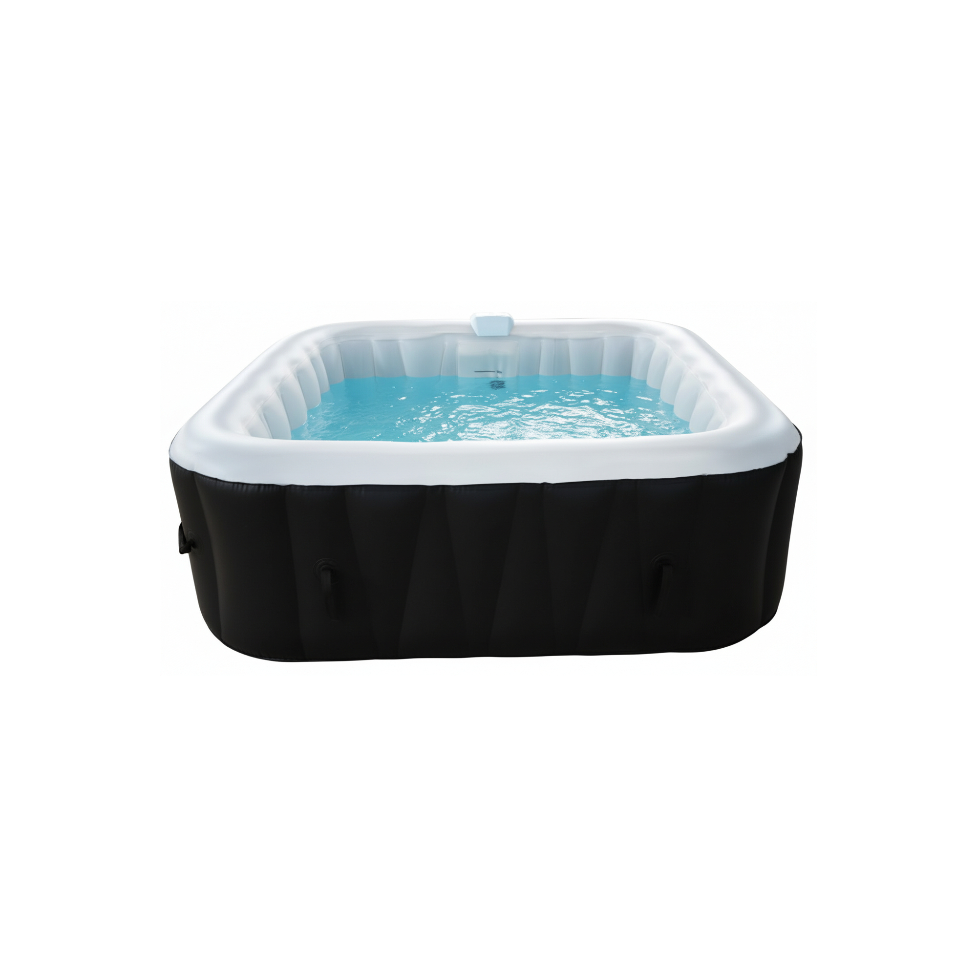 Spa gonflable 4 places carré - Ospazia - Dimensions : 155 x 155 cm - Filtre et bâche inclus