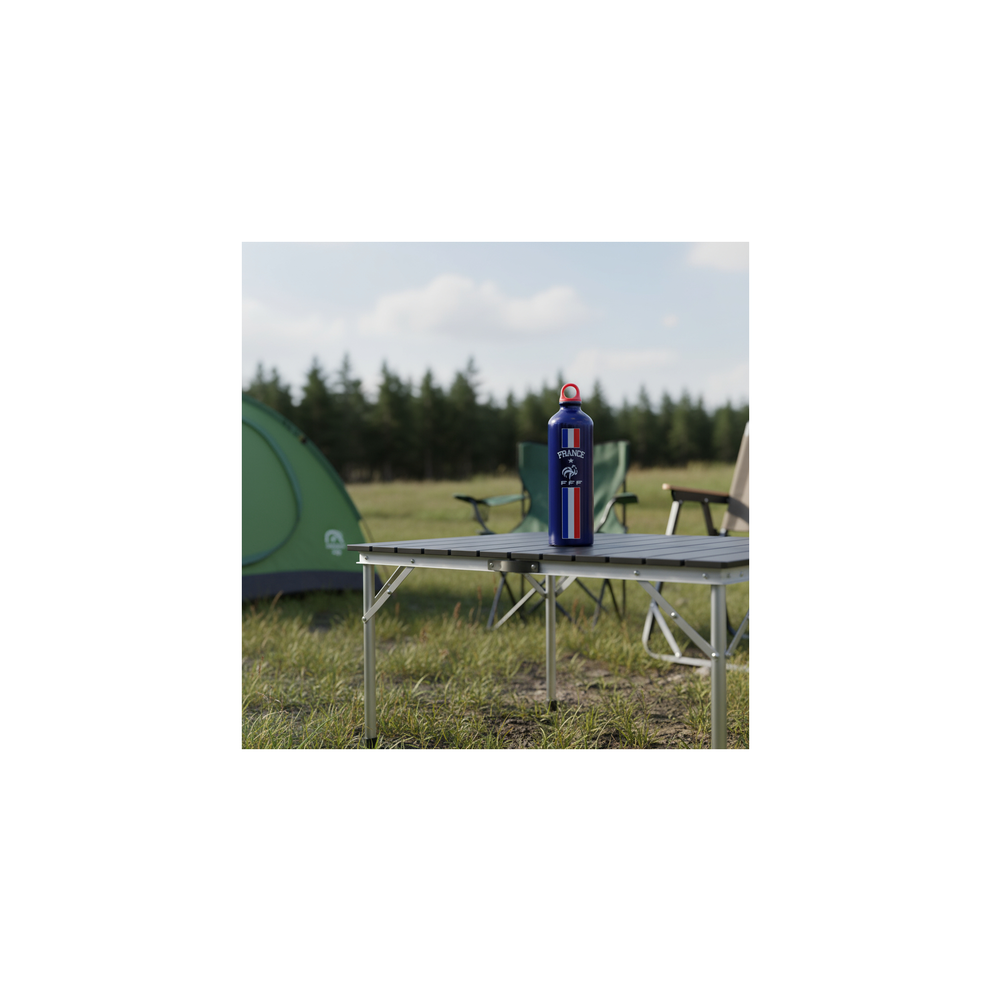 Sportfles - Fédération Française de Football - Aluminium - Inhoud: 750 ml