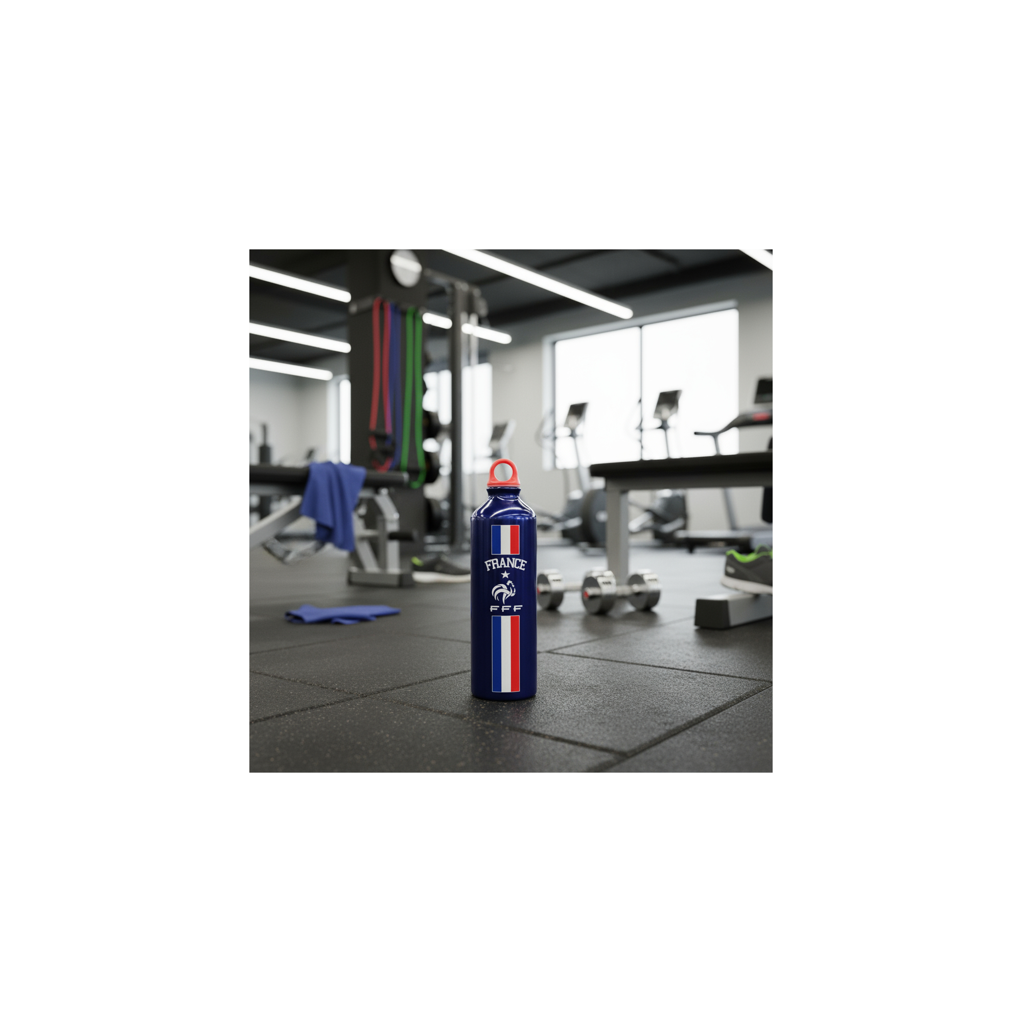 Sportfles - Fédération Française de Football - Aluminium - Inhoud: 750 ml