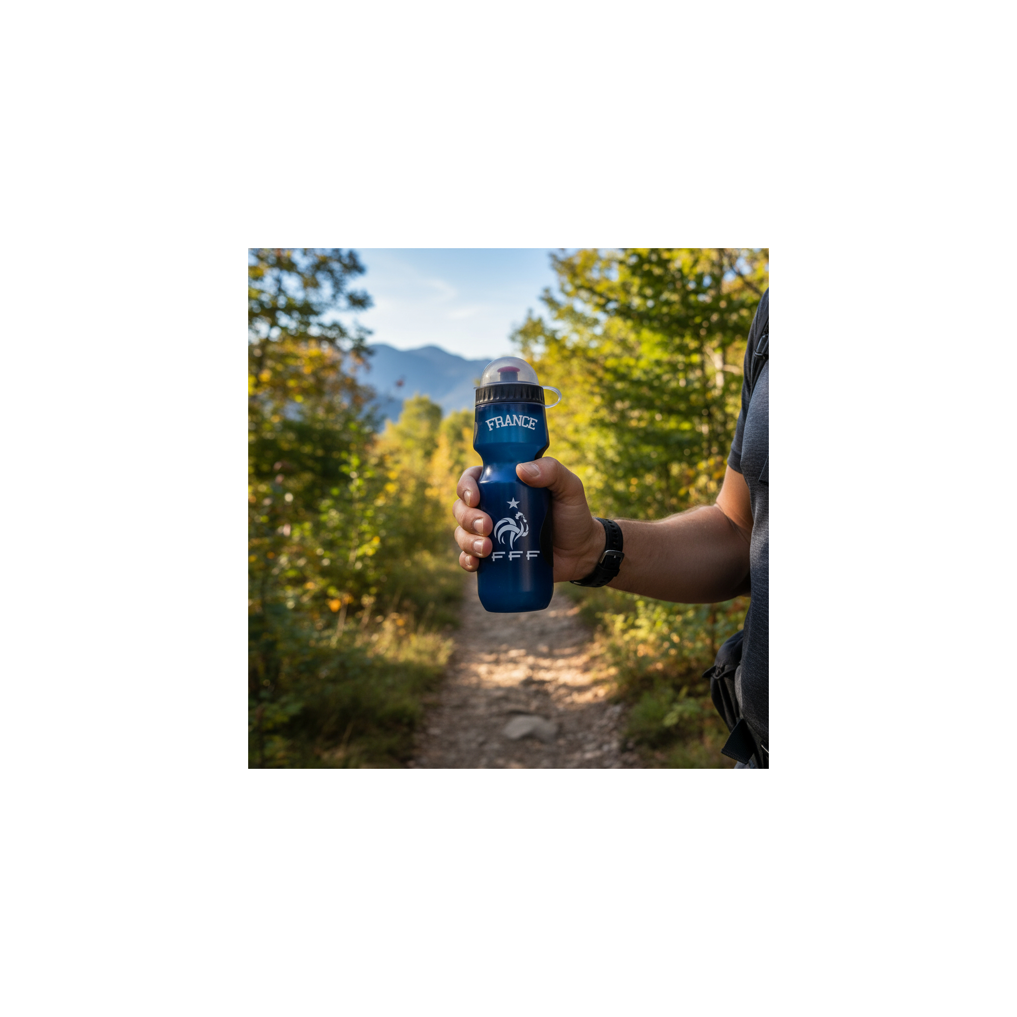 Sportfles - Fédération Française de Football - Plastic - Inhoud: 600 ml