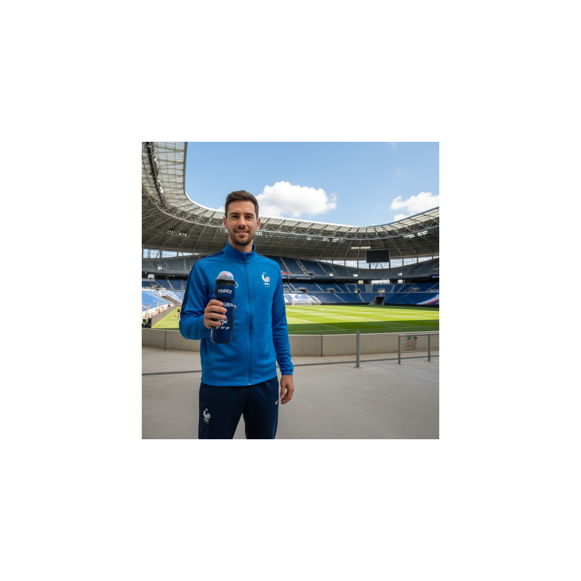 Sportfles - Fédération Française de Football - Plastic - Inhoud: 600 ml