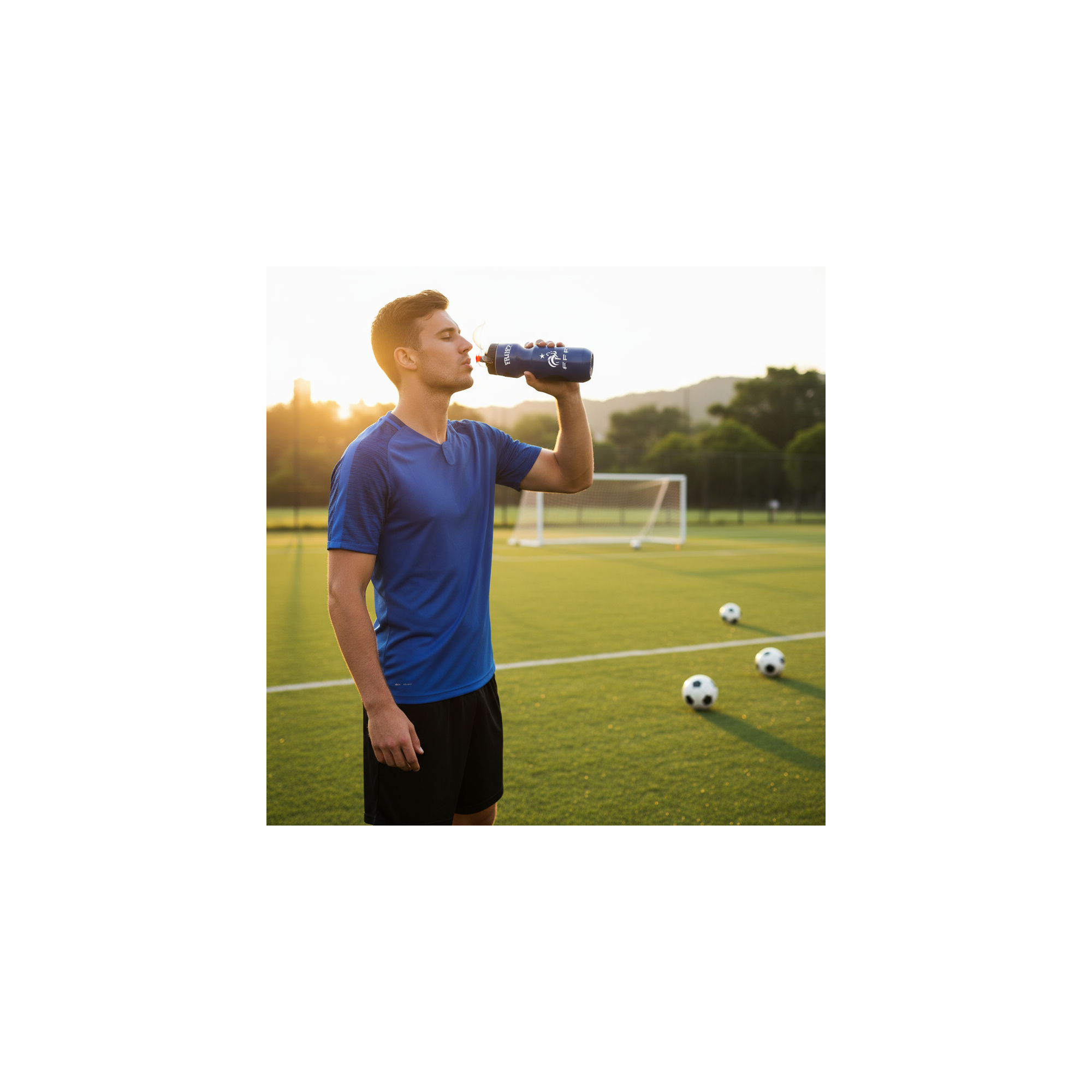 Sportfles - Fédération Française de Football - Plastic - Inhoud: 600 ml