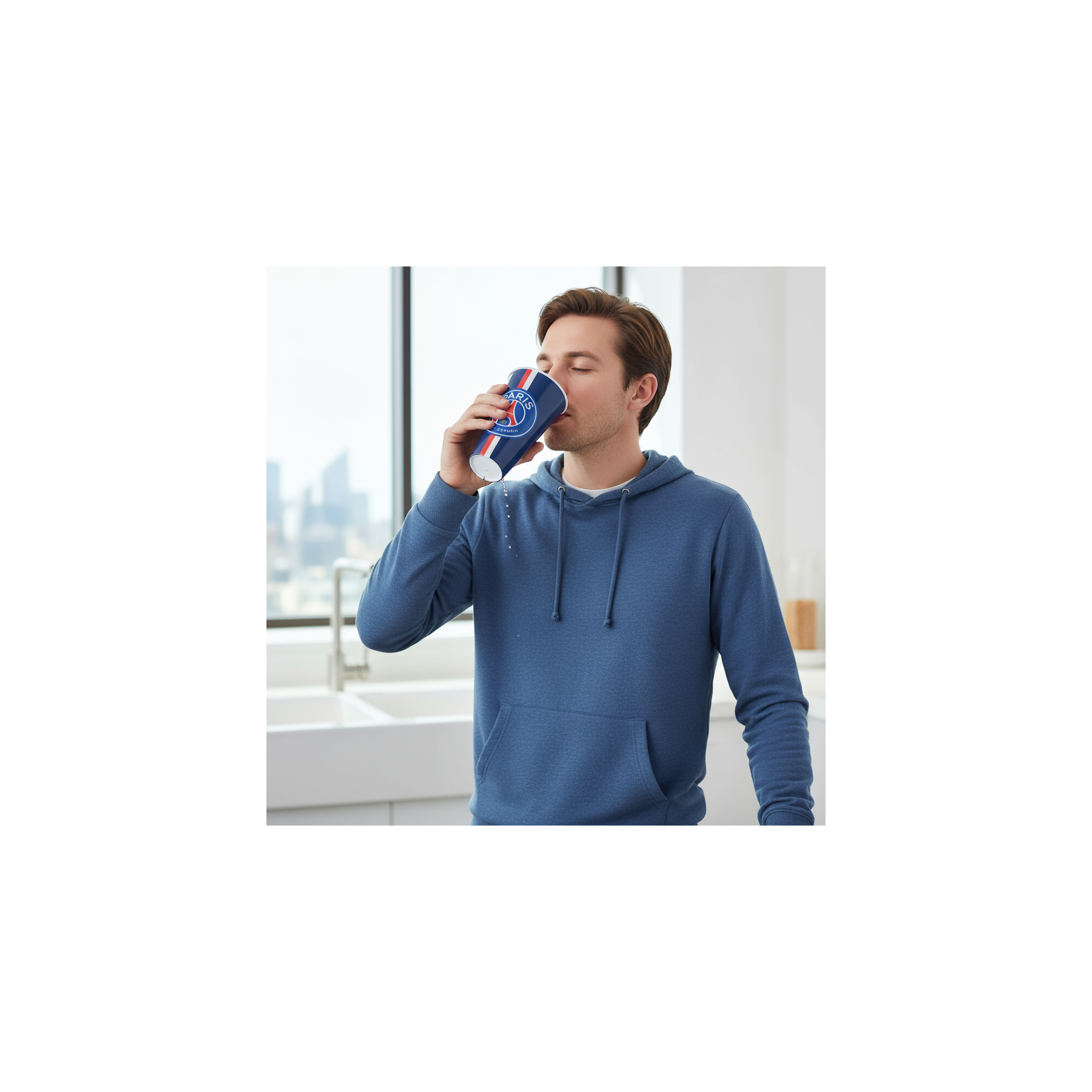 Drinkbeker - Paris Saint Germain - Plastic - Inhoud: 550 ml