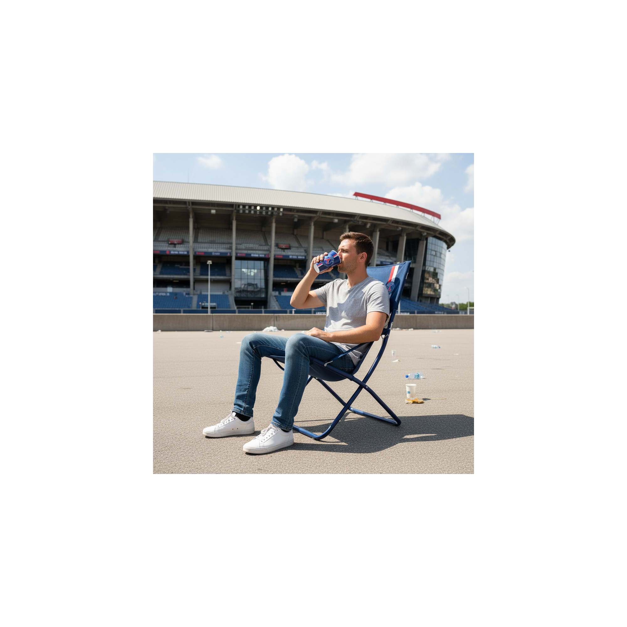 Drinkbeker - Paris Saint Germain - Plastic - Inhoud: 550 ml