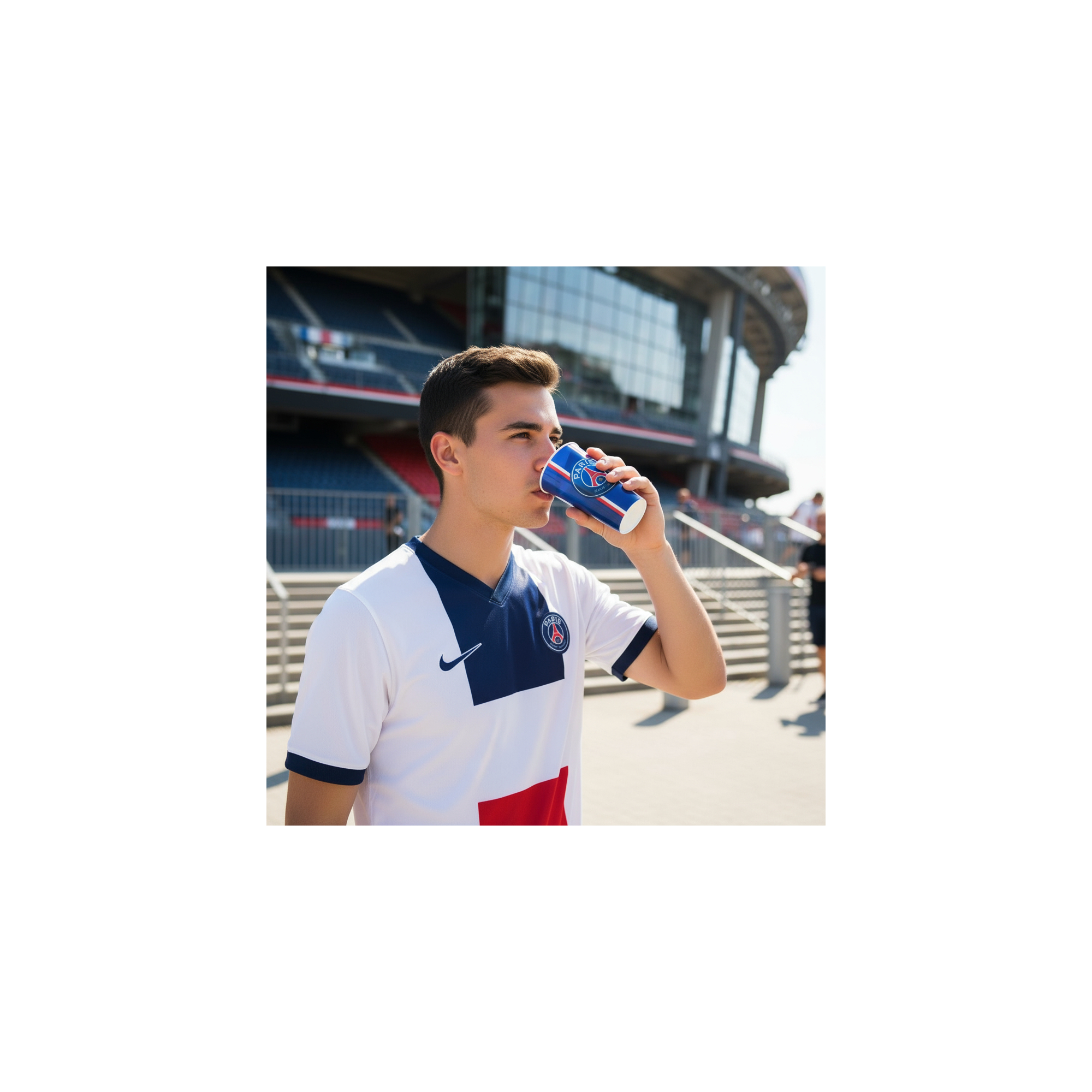 Drinkbeker - Paris Saint Germain - Plastic - Inhoud: 550 ml