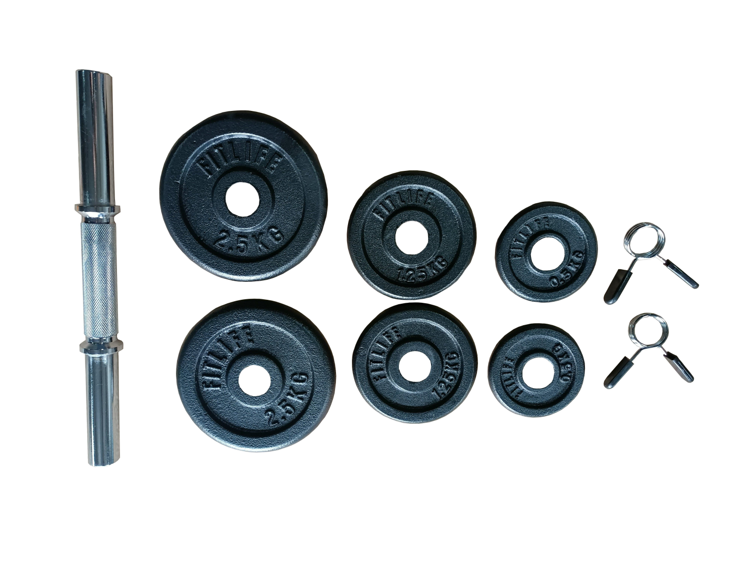 Haltère - FITLIFE - 10 KG - Diametre 28-32 mm - Fitness/Musculation - Maison/Appartement