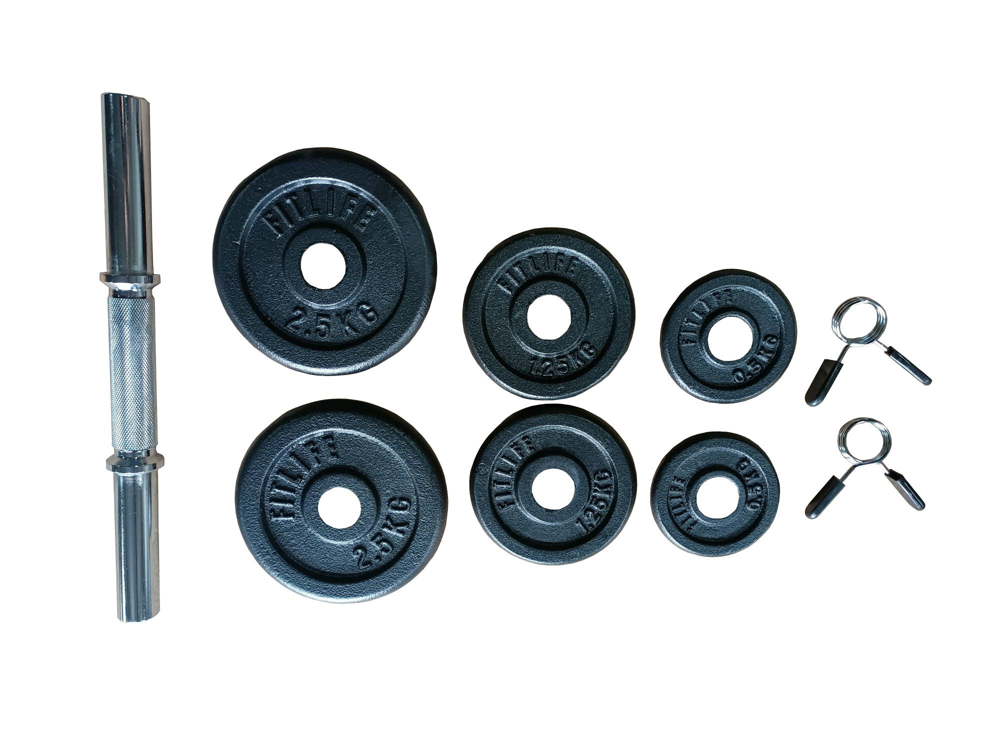 Haltère - FITLIFE - 10 KG - Diametre 28-32 mm - Fitness/Musculation - Maison/Appartement