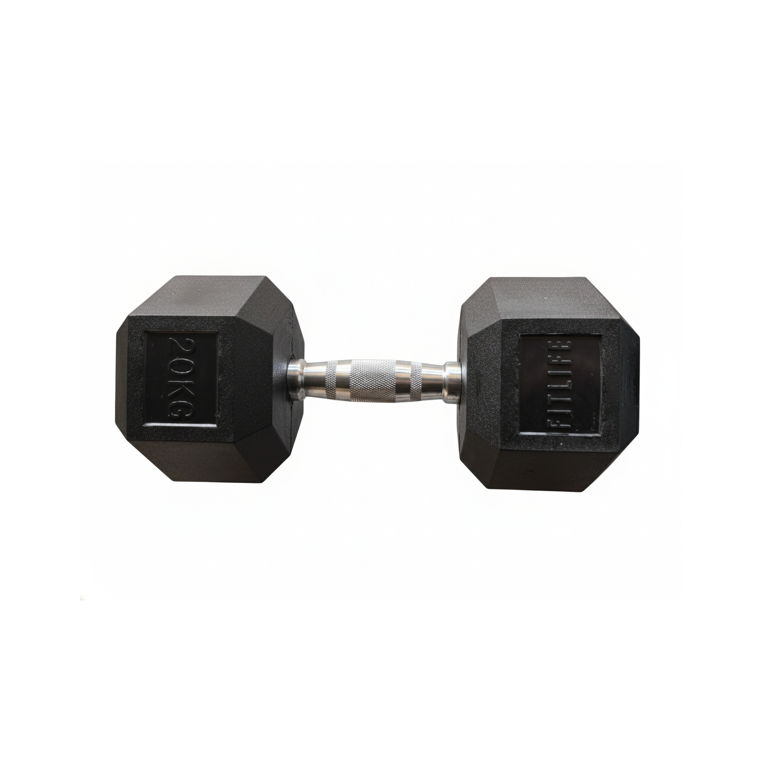 Haltère hexagonal - FITLIFE - 20 KG - Fitness/Musculation - Maison/Appartement