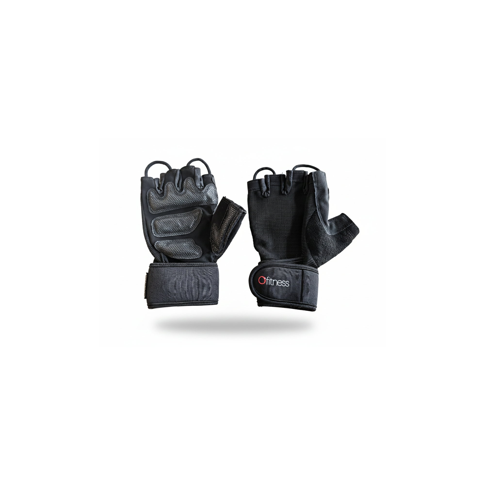 Gants de musculation - O'FITNESS - G300 - Noir - Taille M