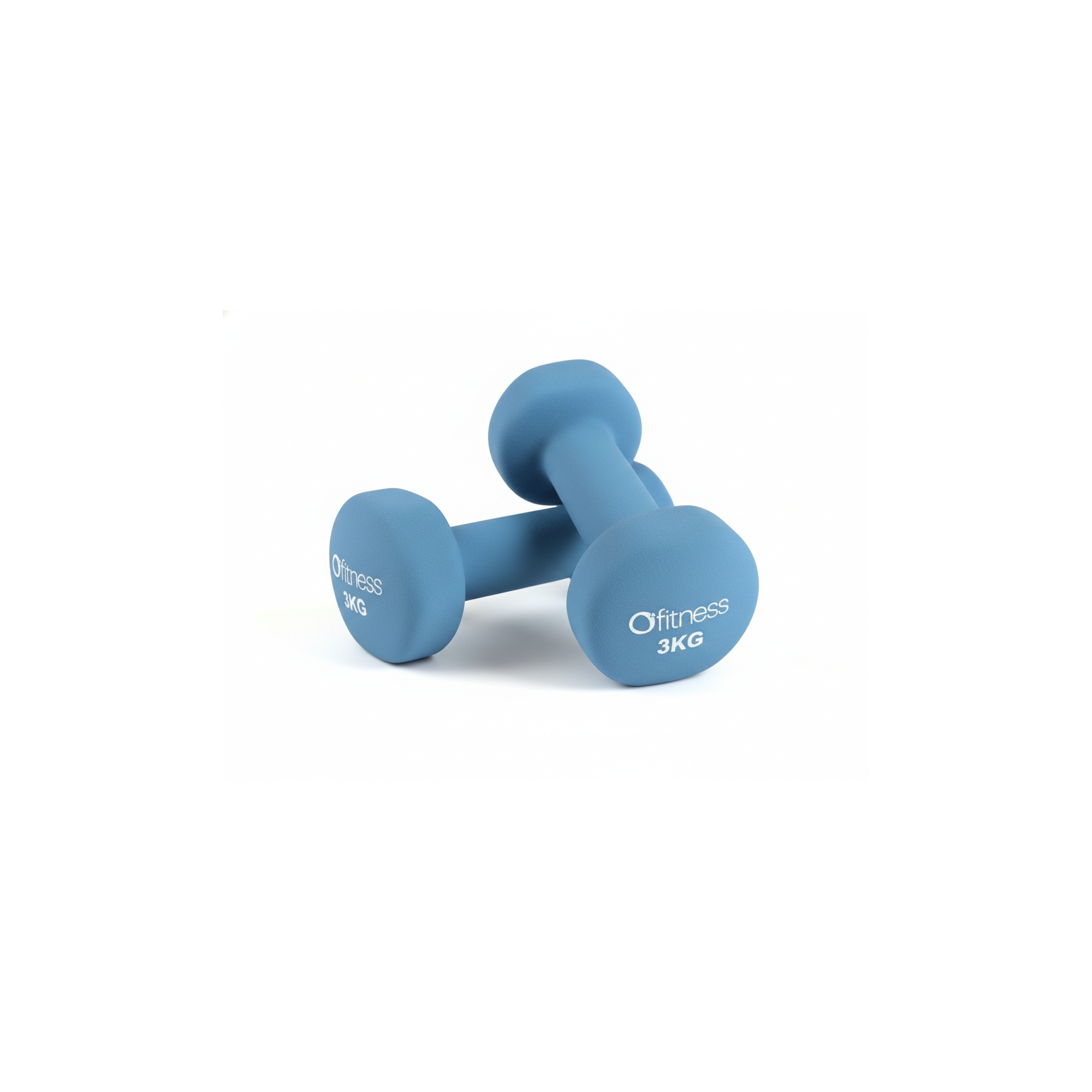 Halteres en néoprene - O'FITNESS - Lot de 2 x 3 KG - Maison/Appartement