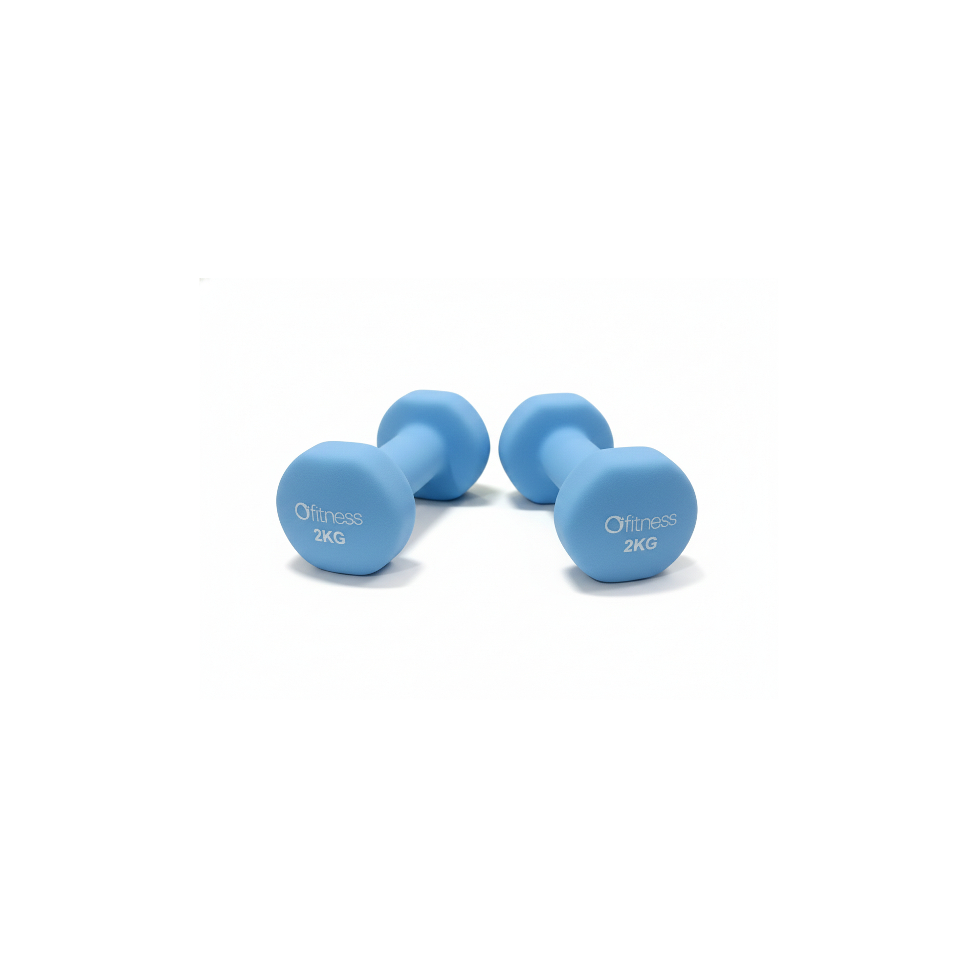 Halteres en néoprene - O'FITNESS - Lot de 2 x 2 KG - Maison/Appartement