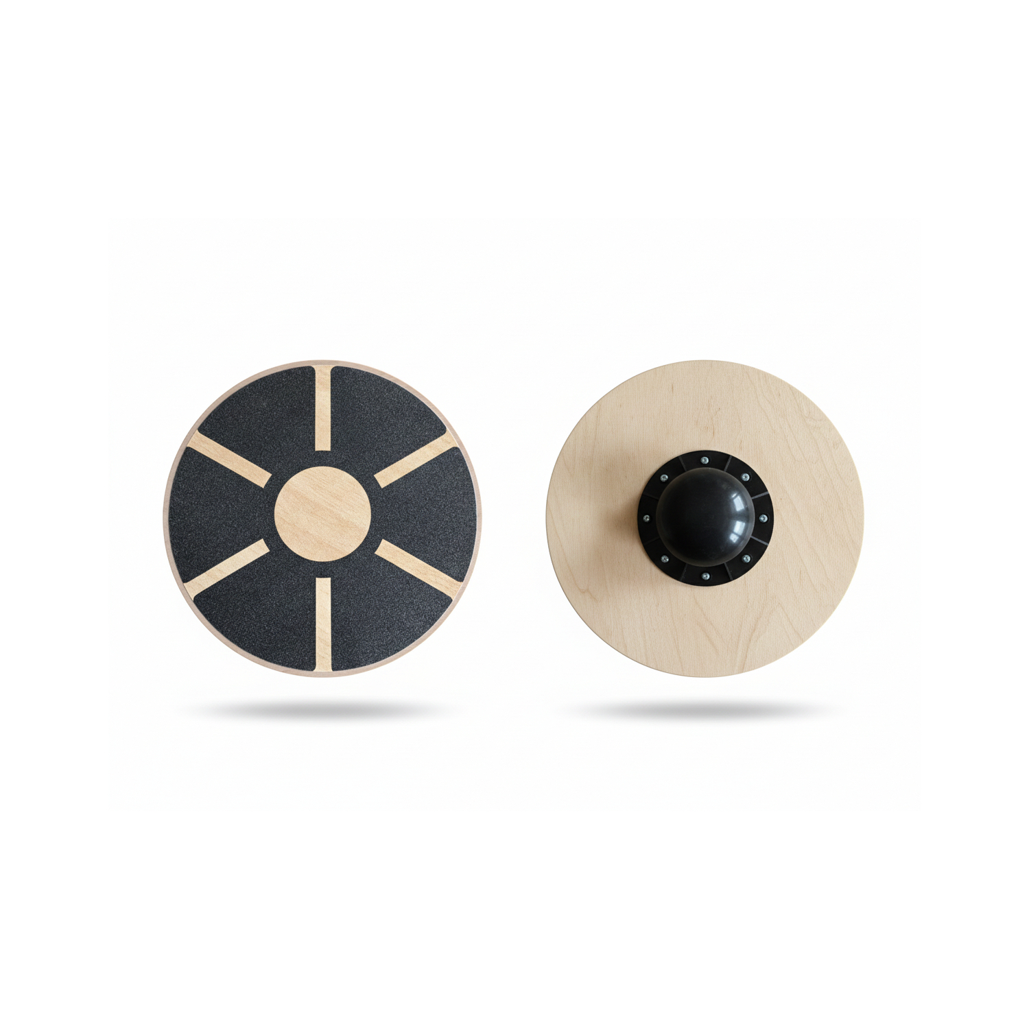 Demi sphère d'equilibre - O'FITNESS - PVC et BOIS - Maison/Appartement