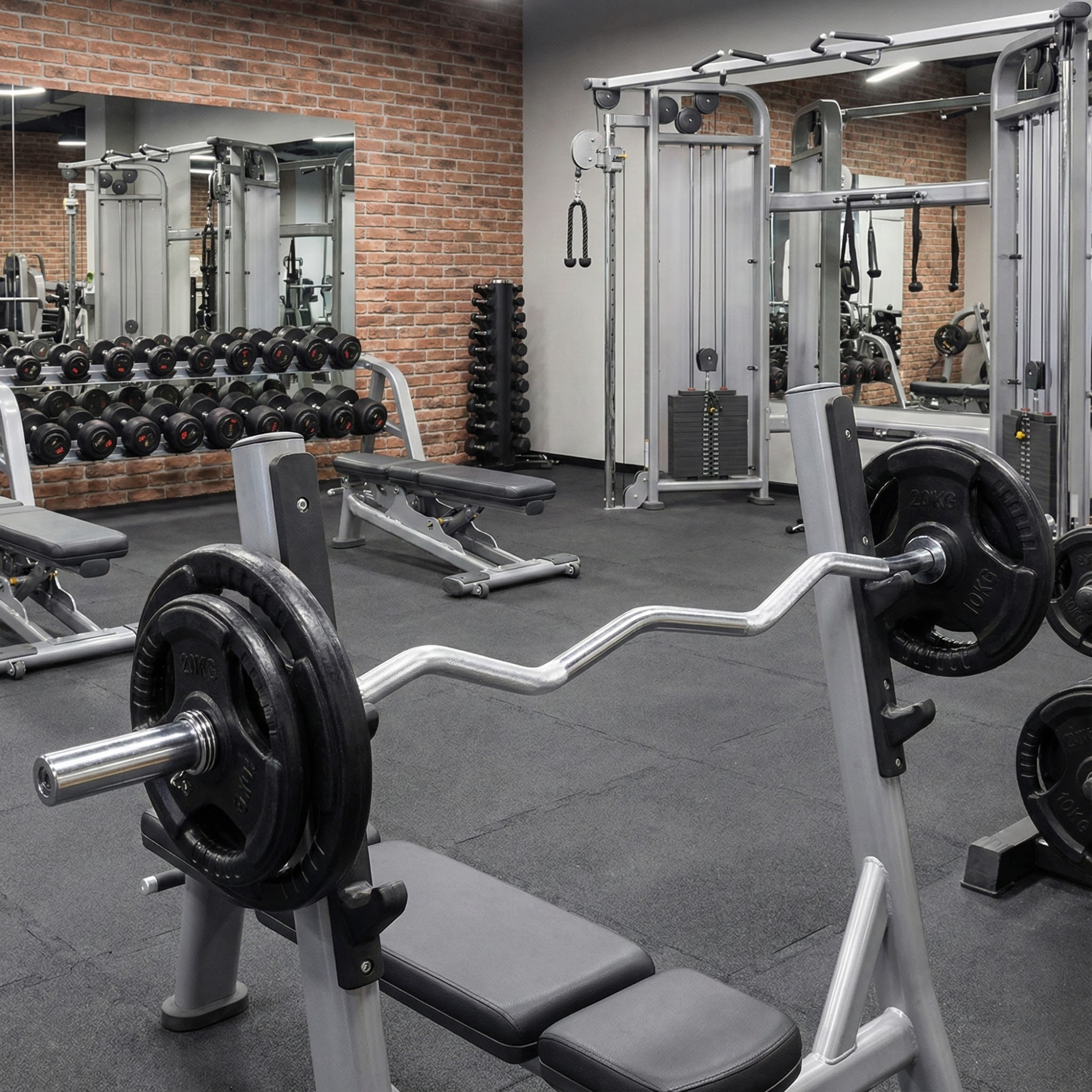 Barre Curl - FITLIFE - Acier - Fitness/Musculation