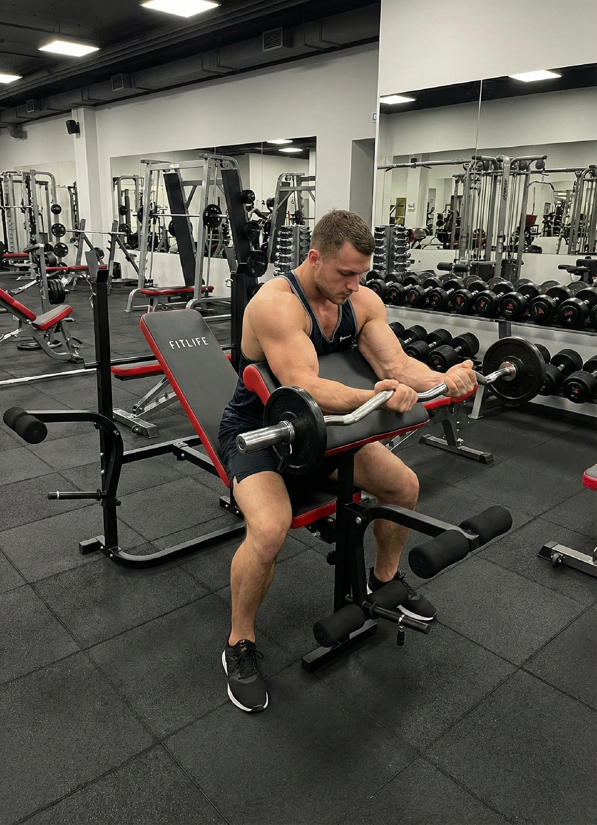 Banc de musculation POWER - FITLIFE - Acier - Fitness/Musculation - Maison/Appartement