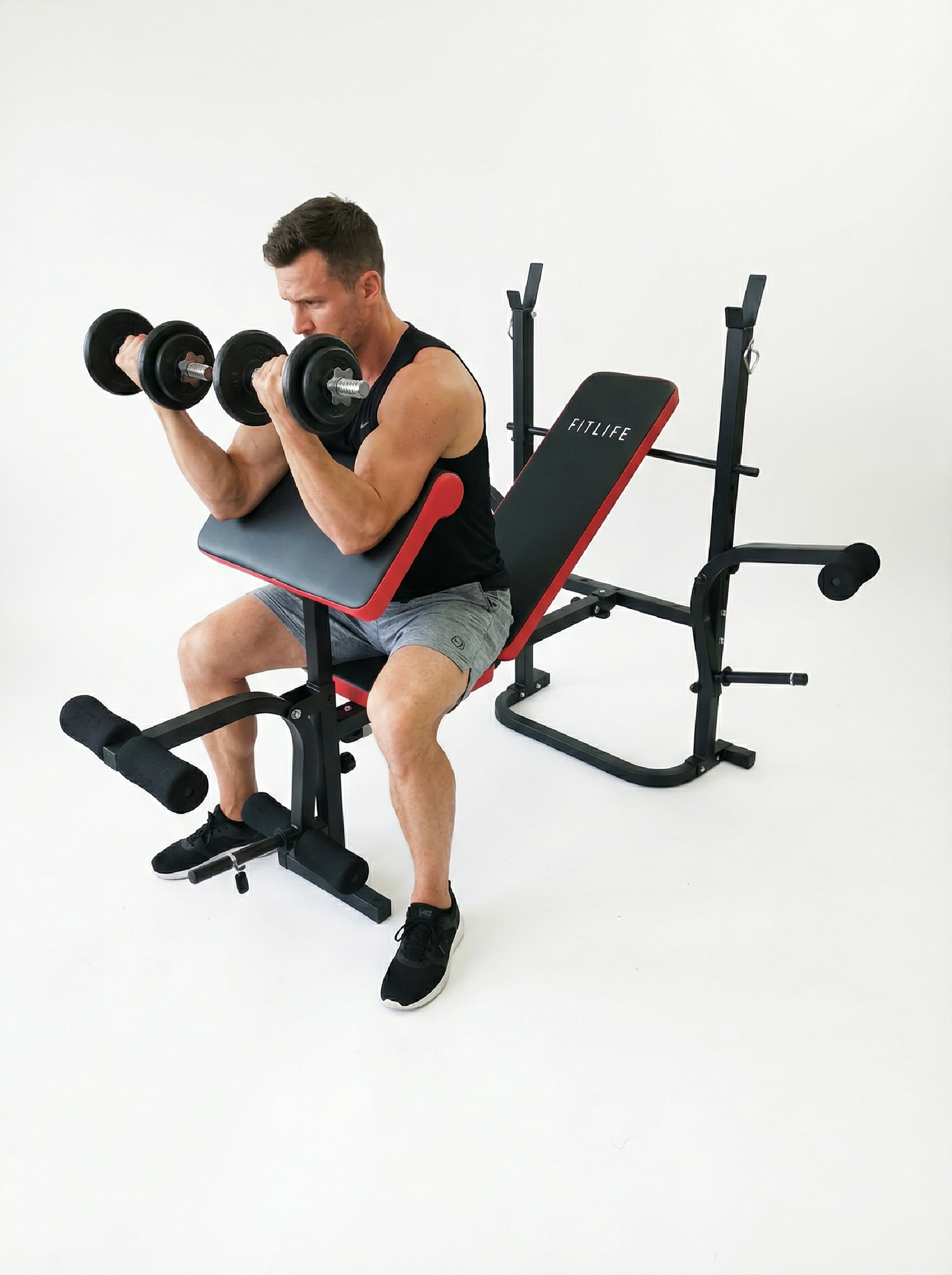 Banc de musculation POWER - FITLIFE - Acier - Fitness/Musculation - Maison/Appartement