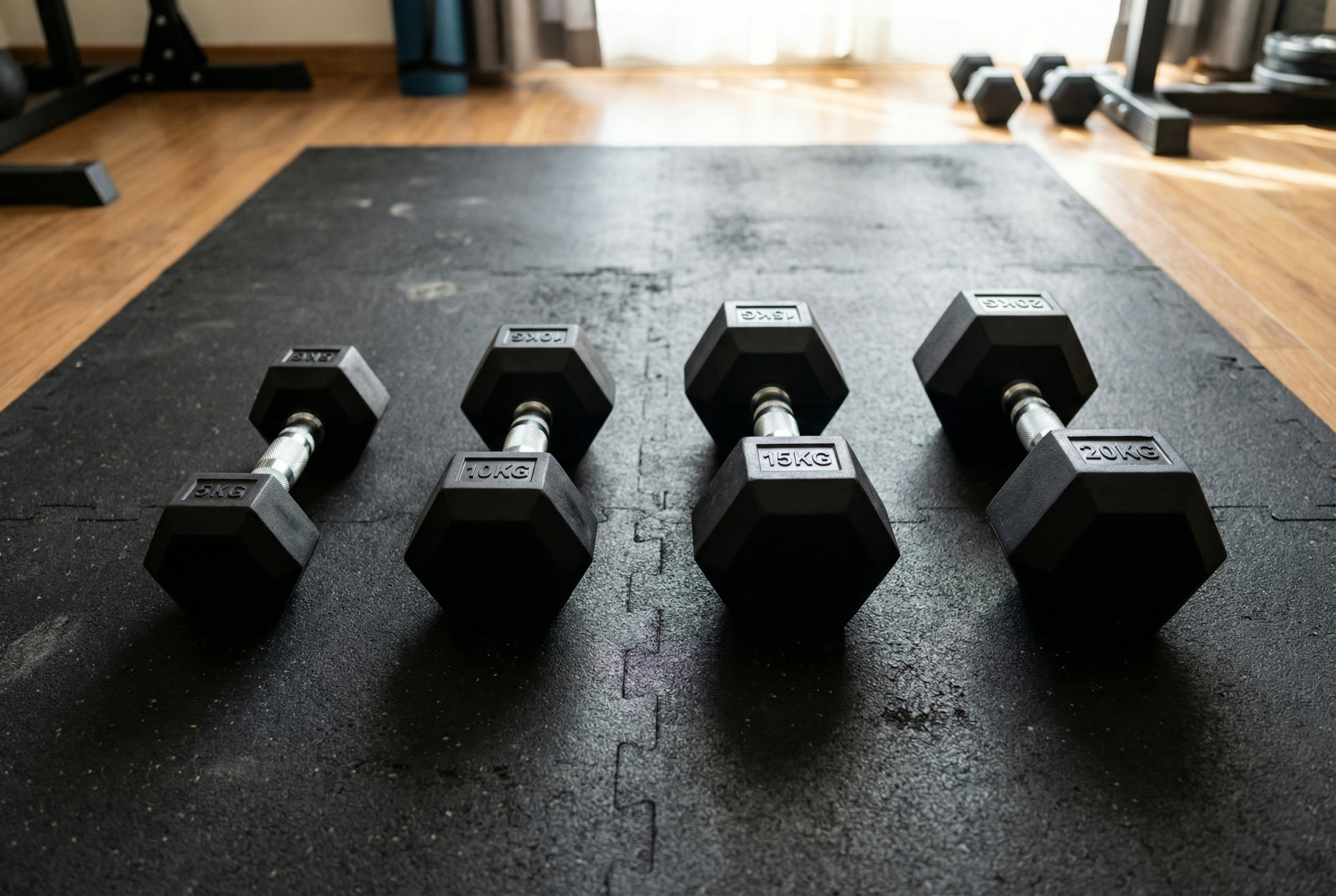Haltère hexagonal - FITLIFE - 20 KG - Fitness/Musculation - Maison/Appartement