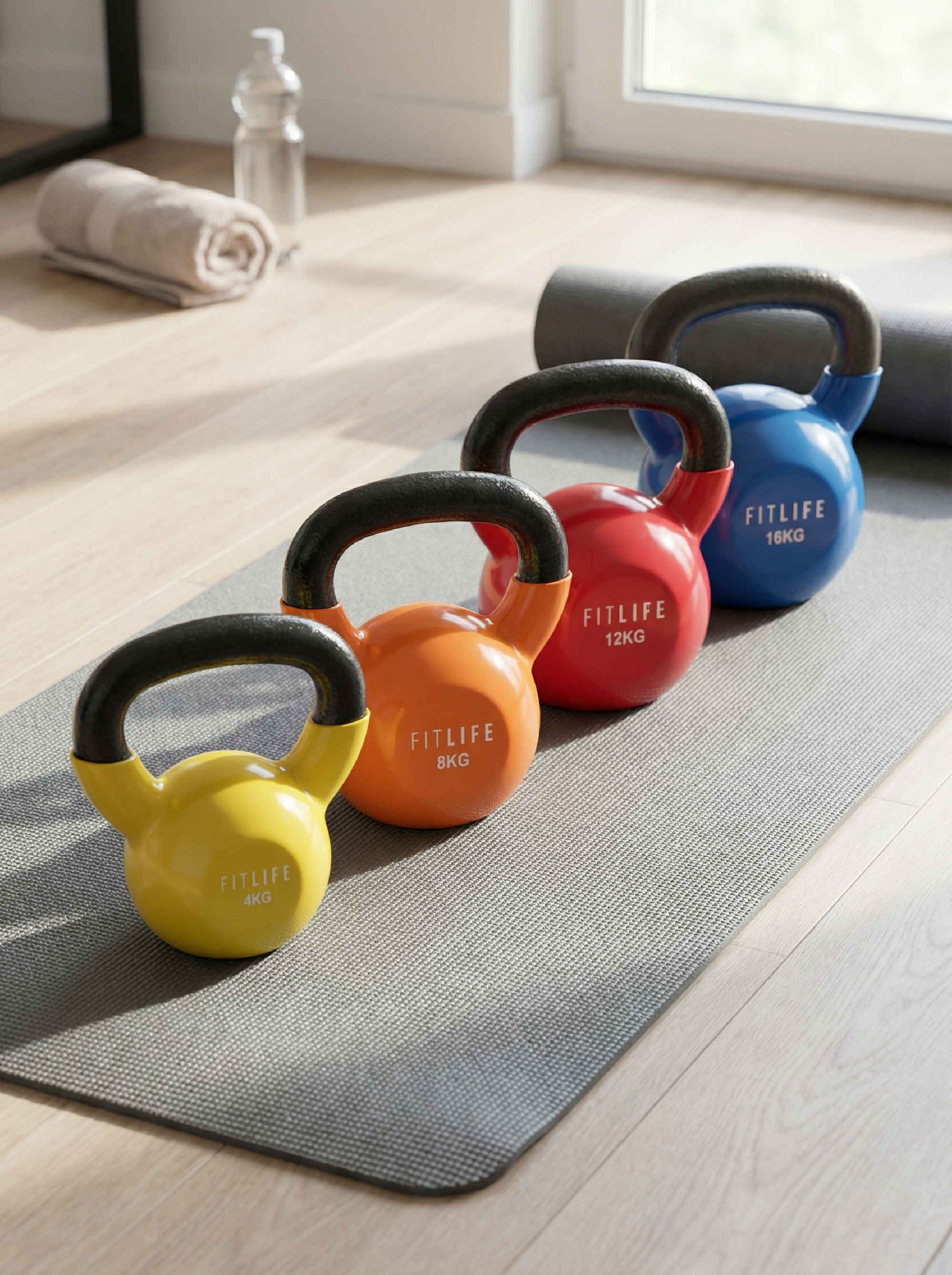 Kettlebell - FITLIFE - 8 KG - Fitness/Musculation - Maison/Appartement