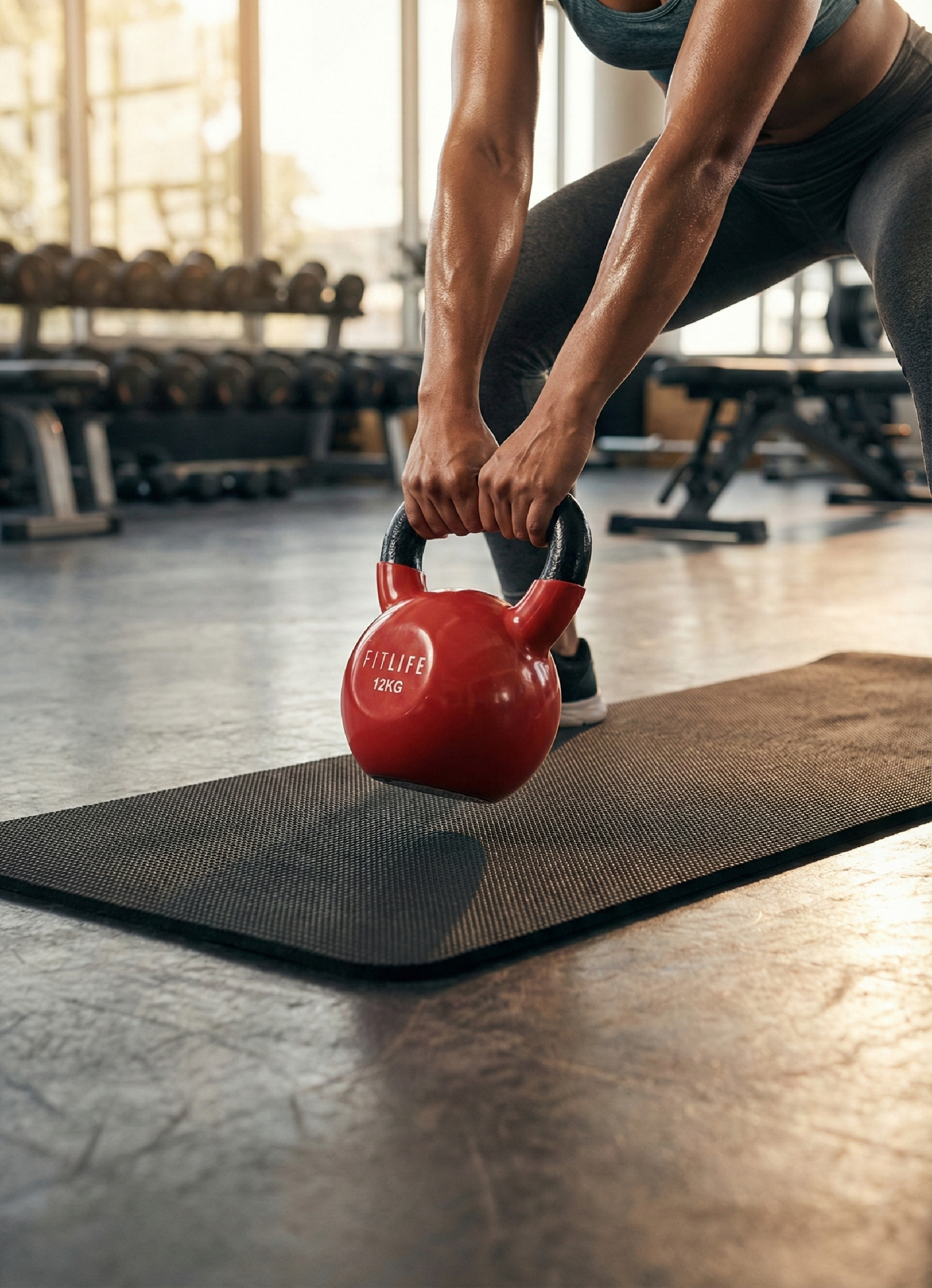 Kettlebell - FITLIFE - 12 KG - Fitness/Musculation - Maison/Appartement
