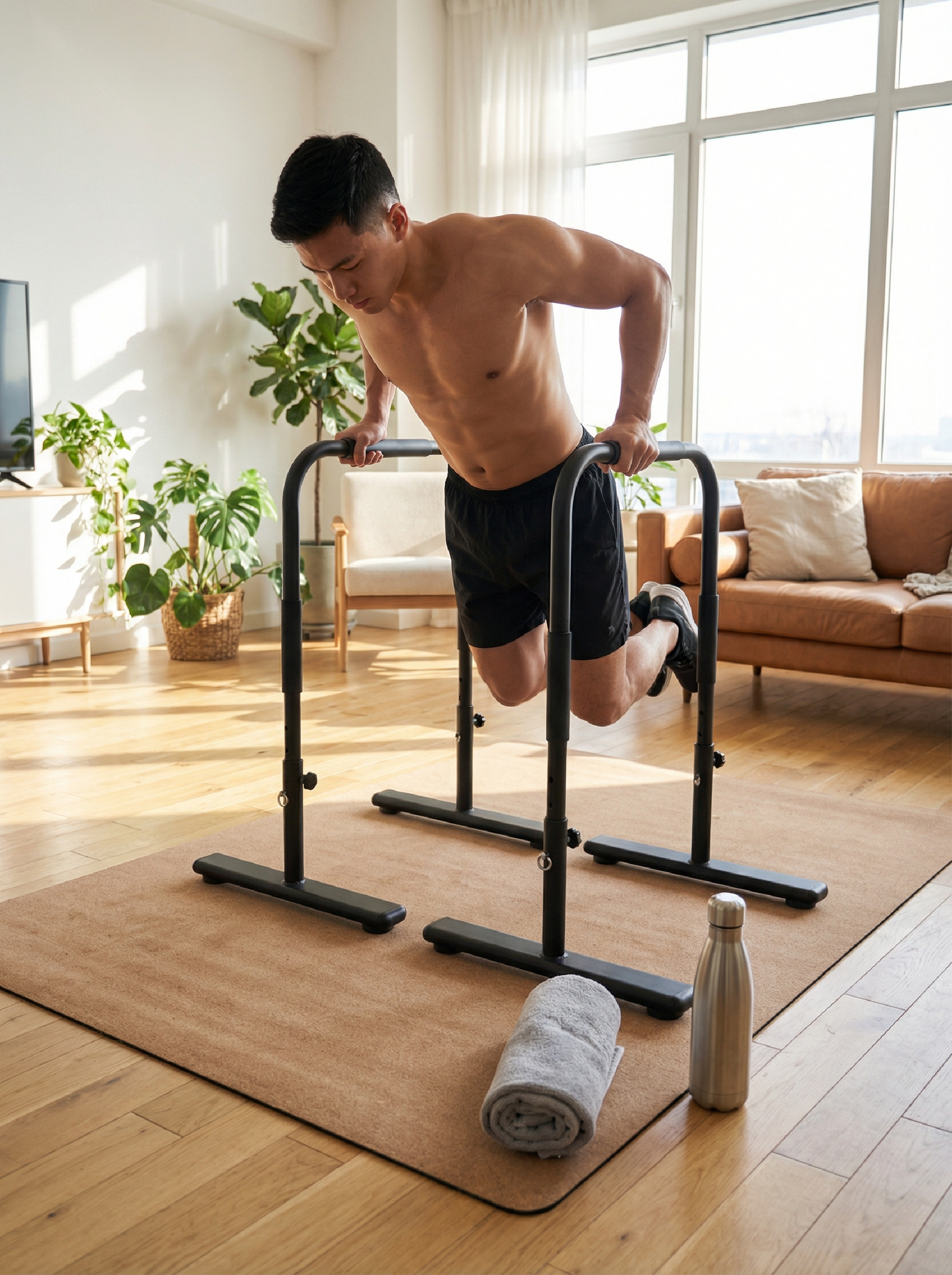 Barres parallèles - O'FITNESS - Acier - Fitness/Musculation - Maison/Appartement