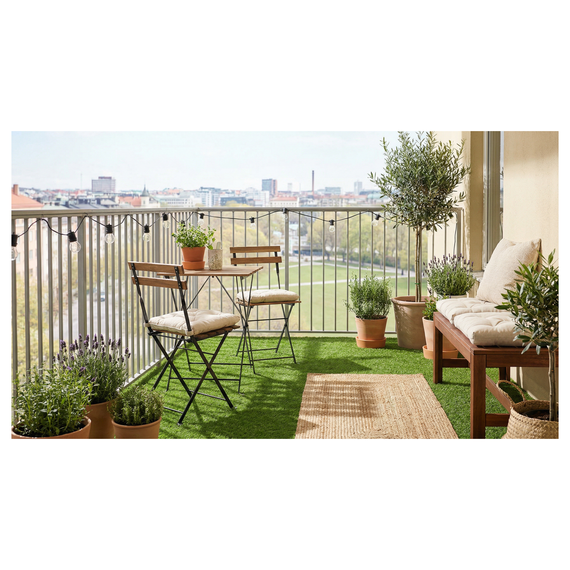 Gazon synthétique Baya - 40 mm - bobinot de 1m*5m