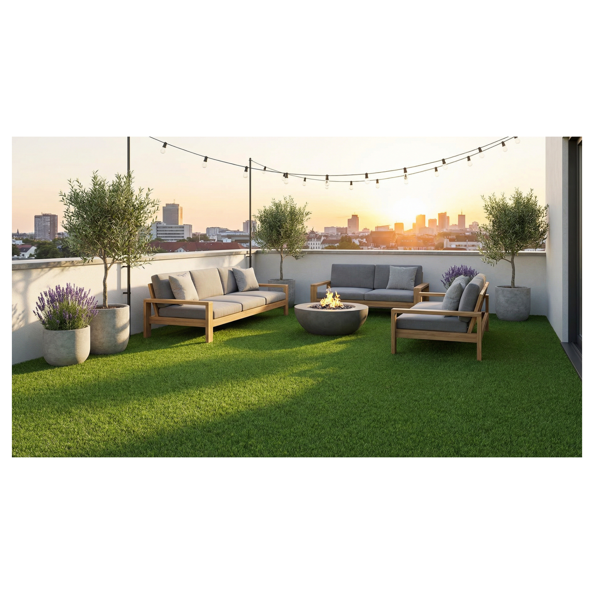 Gazon synthétique Teo - 22 mm - bobinot de 1m*5m - Jardin / Terasse / Balcon