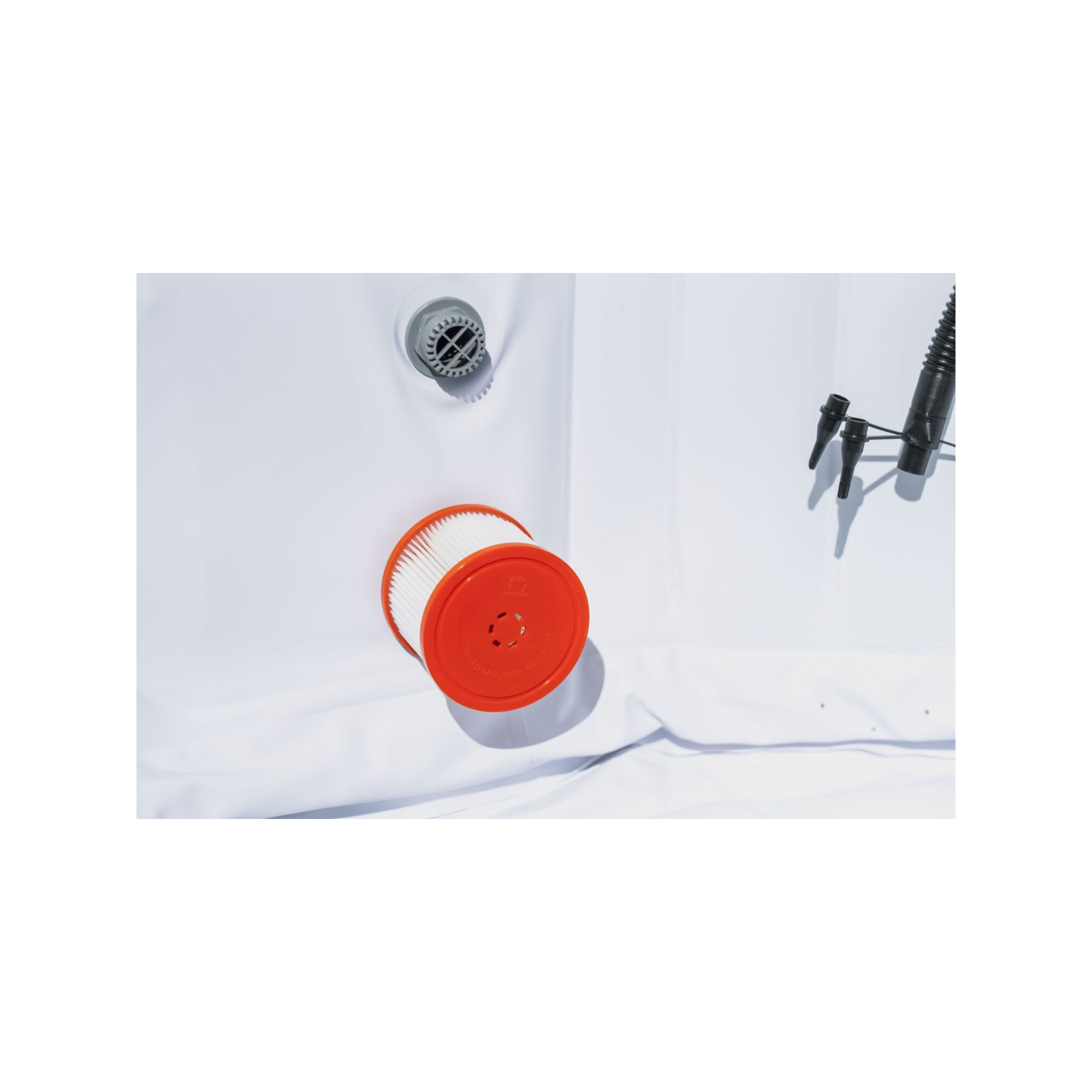 Spa gonflable 4 places rond Ospazia - Diamètre : 185 cm - Filtre et bâche inclus