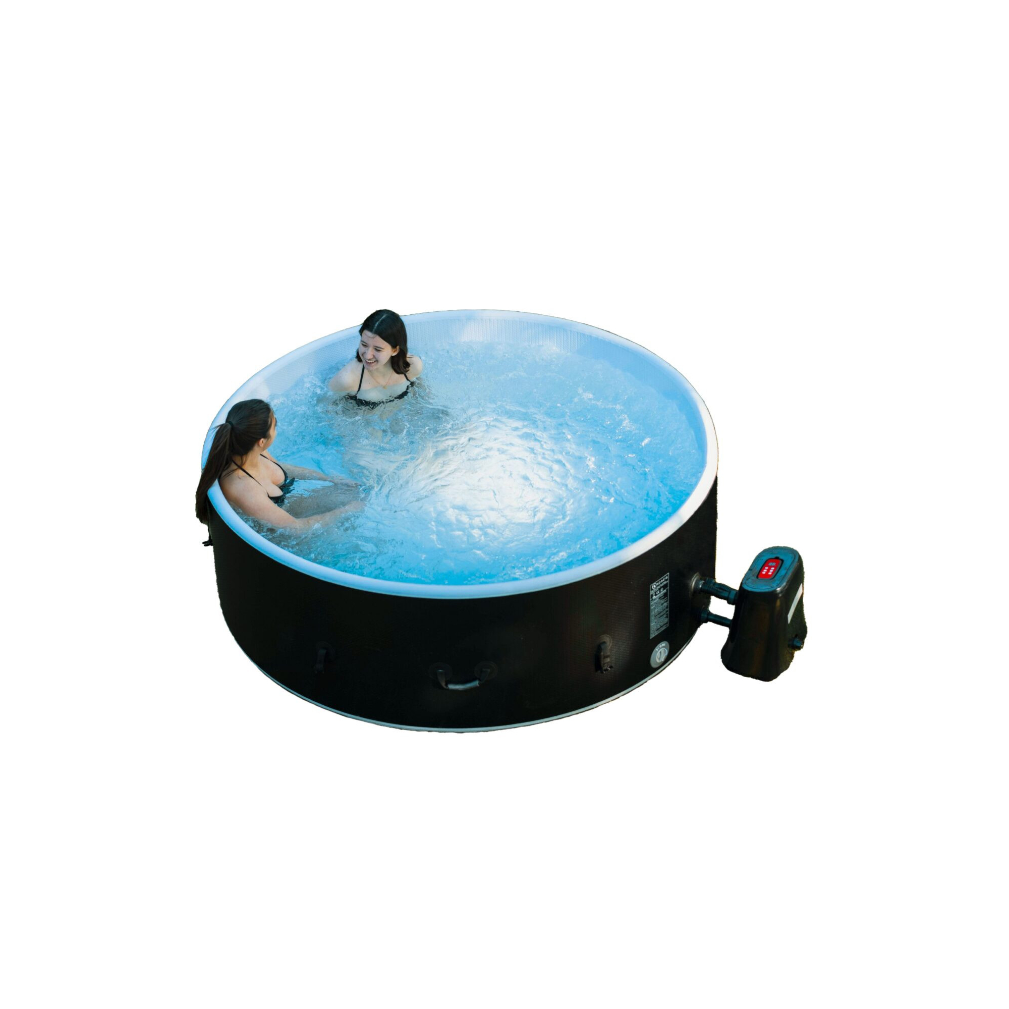 Spa gonflable 6 places rond en Dropstitch - Ospazia - Diamètre : 200 cm - Filtre et bâche inclus